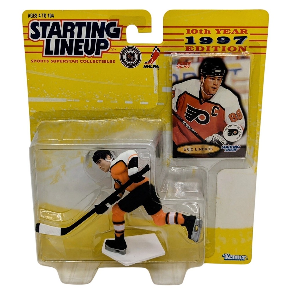 1997 Kenner Starting Lineup Eric Lindros Philadelphia Flyers Hockey Figure